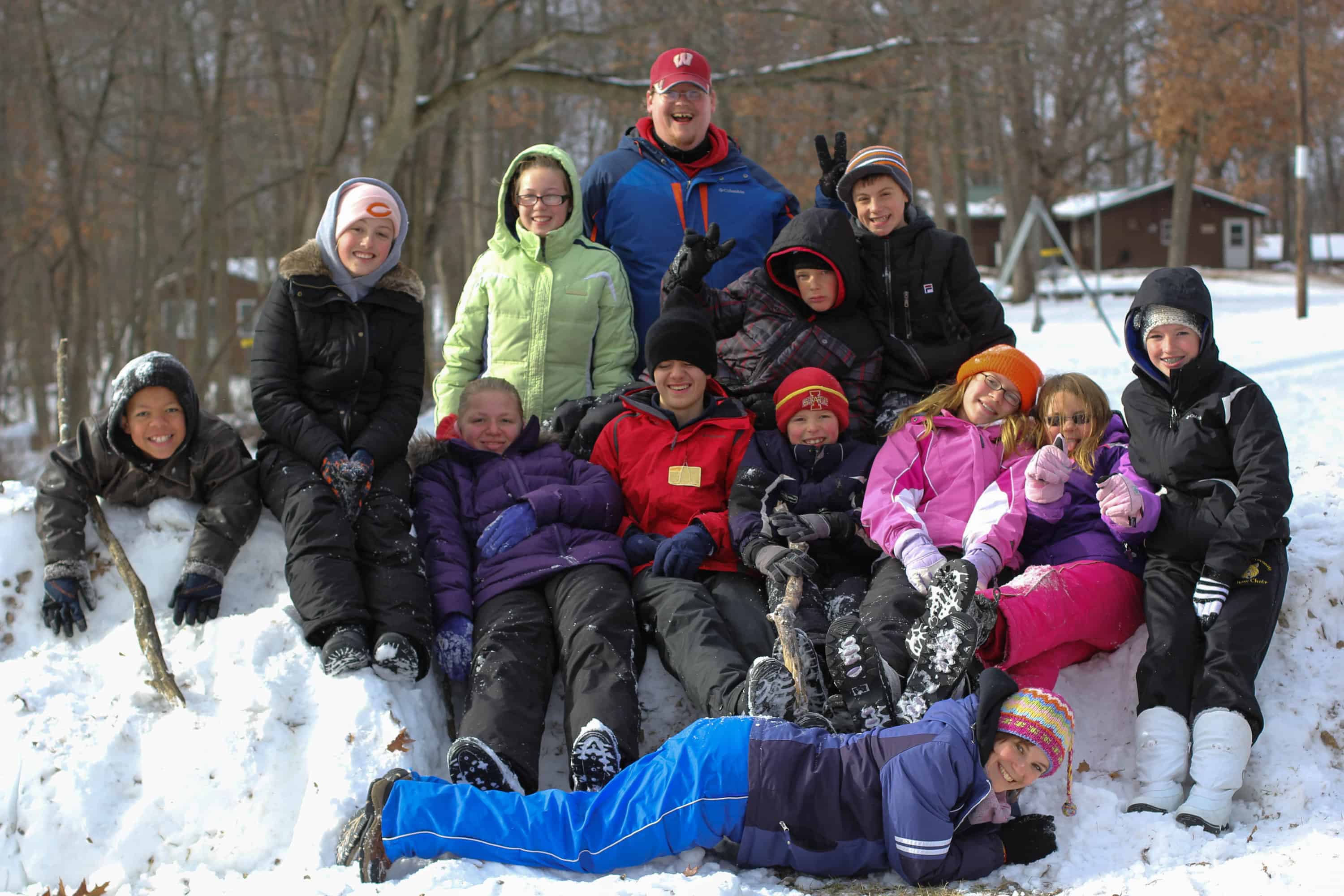 Campers and Staff at our Winter Retreat